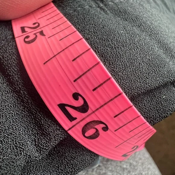 A New Day NWT Jogger Pants L Black High Rise relaxed hip & thigh satin trimmed - Picture 11 of 12